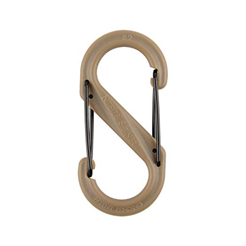 Nite Ize S-Biner Size #2 Dual Carabiner, Strong Glass-Filled Nylon Plastic, Coyote - Image 2