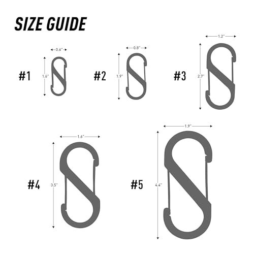 Nite Ize S-Biner Size #2 Dual Carabiner, Strong Glass-Filled Nylon Plastic, Coyote - Image 3