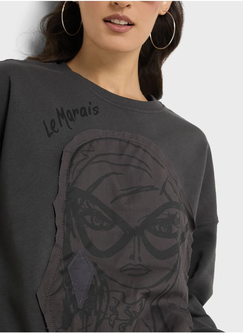 اونلي Crew Neck Sweatshirt