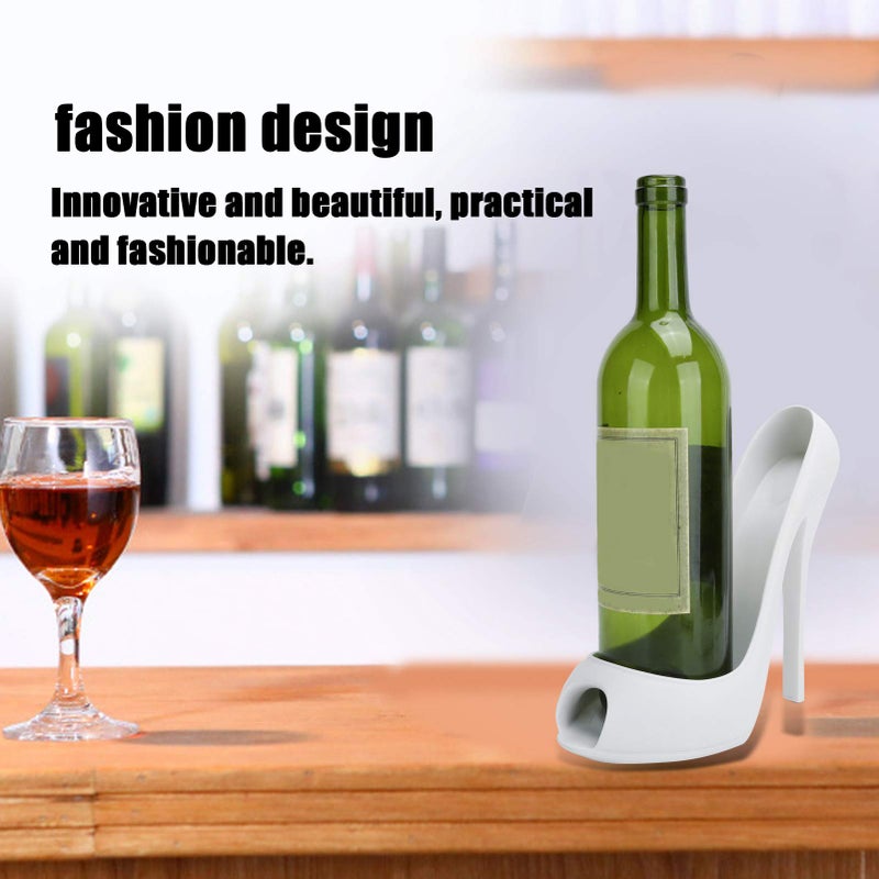 Pink High Heel Shoe Wine Bottle Holder Tabletop Display Rack For Home Decoration - Image 3