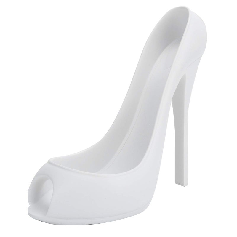 Pink High Heel Shoe Wine Bottle Holder Tabletop Display Rack For Home Decoration - Image 2