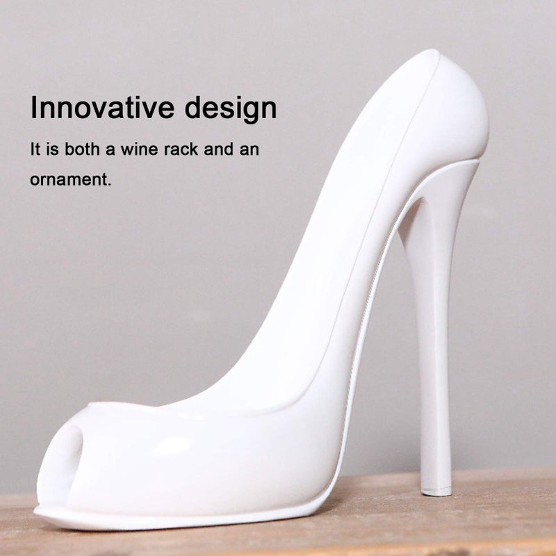 Pink High Heel Shoe Wine Bottle Holder Tabletop Display Rack For Home Decoration - Image 4