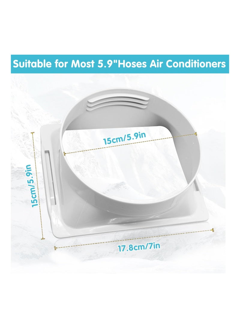 Portable Air Conditioner Exhaust Hose Coupler and Extension, Window Adapter Connector for Mobile AC Exhaust Port, Essential Parts for Air Conditioning Systems.  - Image 3