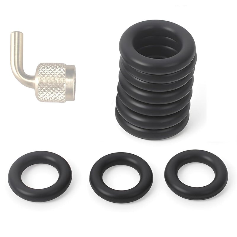 FixBear 10Pack 19037 ORing Seals, Compatible with Yellow Jacket SealRight 1/4" Quick Couplers 19109 and 19209, HVAC Low Loss Fittings, Compatible with Yellow Jacket Hose Gasket, Refrigerant Hose Seal Rings - Image 1