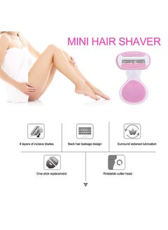 Razors for Women,Mini Portable,4-Layer Blades,Sharper Blades,Surrounded Lubrication Strip,Fast and safe hair removal,small and cute,with Portable transparent shell storage box,1Pack Purple Body Shaver - pzsku/ZDF1C6A844F9BB465527AZ/45/_/1718362206/1926cb13-fbdc-40b6-9d8f-9b6561eea15a