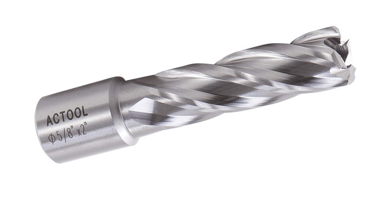 ACTOOL 5/8" Diameter × 2" Depth of Cut HSS ANNULAR Cutter with 3/4'' Weldon Shank - Image 1