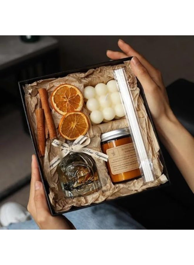LUMINUS CO Scented Candles Gift Set, Spa Gift baskets, Gifts for ladies, Relaxing Spa Gifts with Gift Boxes, Unique Birthday Gift Ideas Set, for Mom, Men, Wife, Sister, Best Friend Family - Image 2