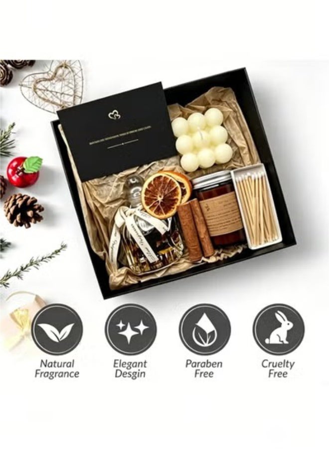 Bukela Scented Candles Gift Set, Spa Gift baskets, Gifts for ladies, Relaxing Spa Gifts with Gift Boxes, Unique Birthday Gift Ideas Set, for Mom, Men, Wife, Sister, Best Friend Family - Image 1