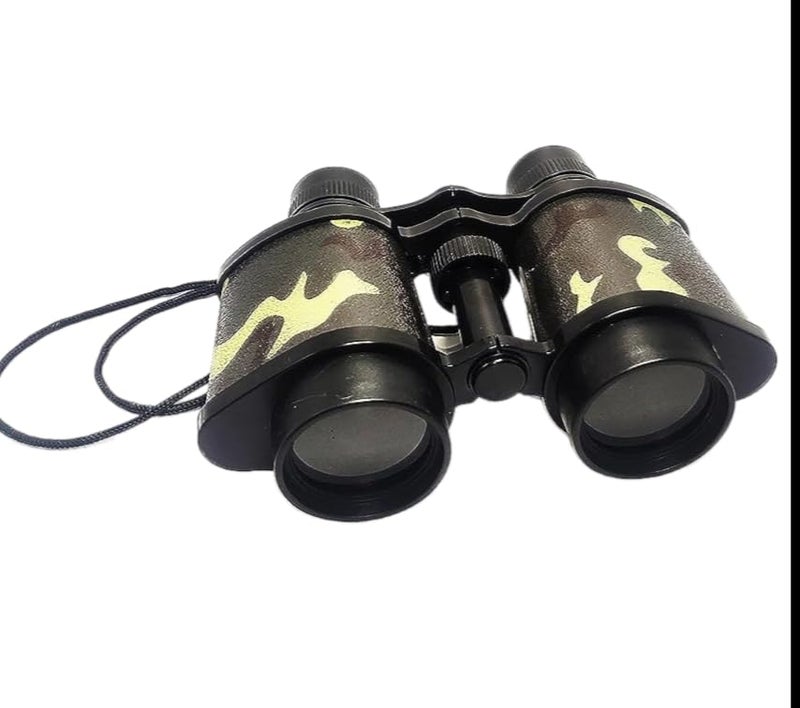 see Shining Edge Camouflage Army Style Binoculars for Kids – Outdoor Adventure Toy Binocular Telescope for Bird Watching, Safari, Travel, Hiking & Exploration – Military Look, Lightweight & Durable - Image 4