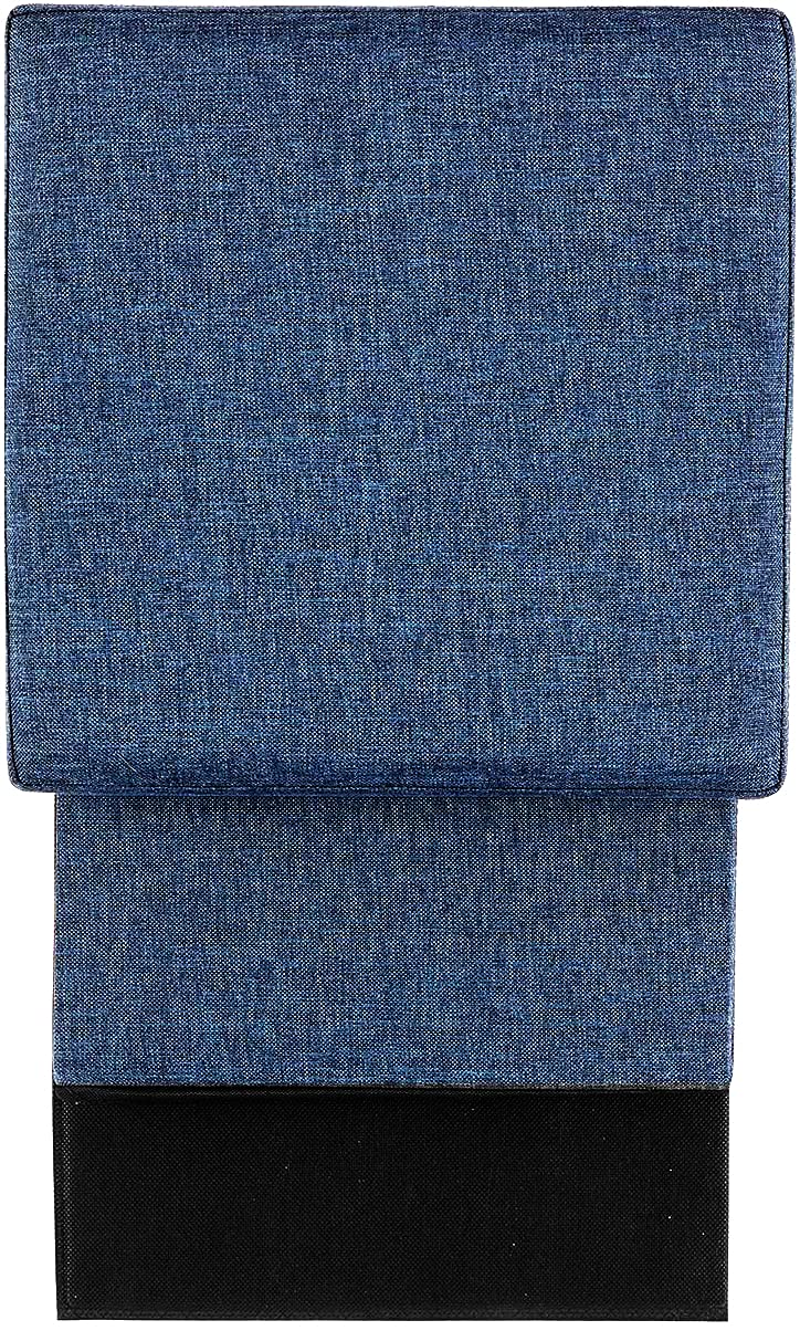ABTRIX WITH AB Fabric Folding Organizer Storage Ottoman Bench Footrest Stool Coffee Table Cube,Camping Fishing Toys Chest Stool,Quick&Easy Assembly,22L Capacity,Padded (30X30X30 Cm,Dark Blue) - Image 4