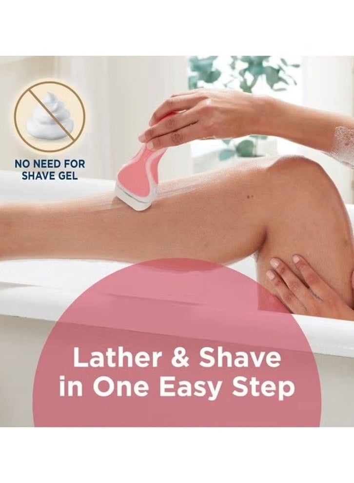 schick Chic Intuition Revel Razors in Lemon & Raspberry Flavor for Women; Intuition Revel Razors in Organic Lemon Flavor, 6-Pack - Image 2