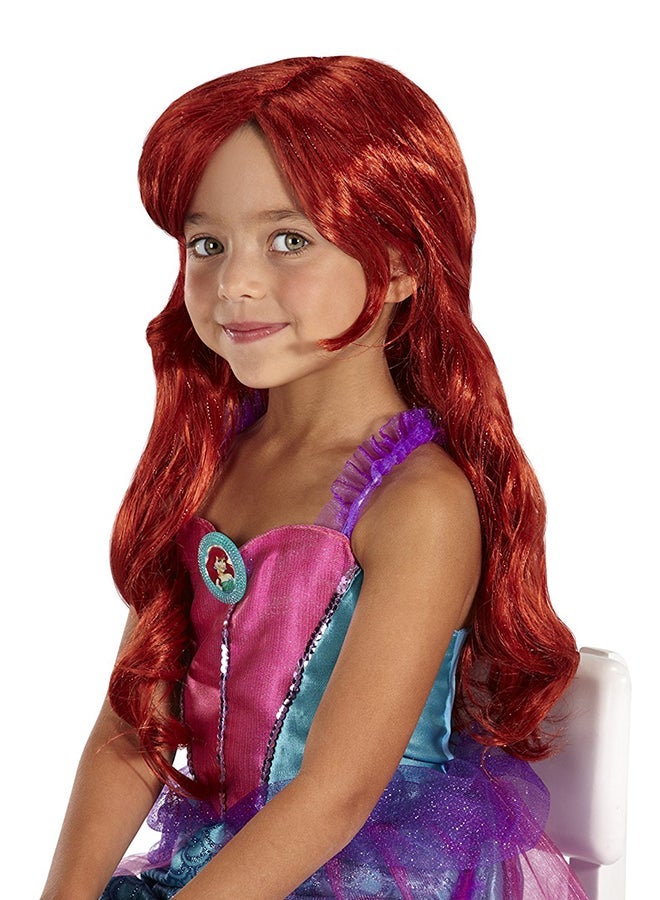 Jakks Pacific Mermaid Cosplay Wig Anime Character Dress Up Big Waves Long Curly Hair Red 60cm 