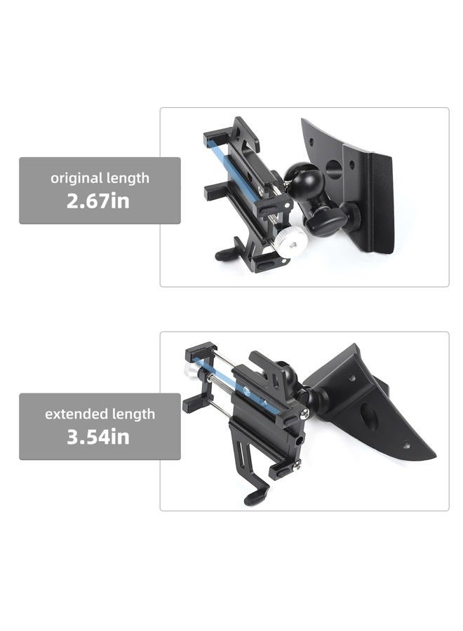 JeCar Phone Holder for Dodge Ram 1500 2018 2019 2020 2021 2022 2023 2024 2025 A-Pillar Phone Mount Accessories (Aluminum Alloy) - Image 4