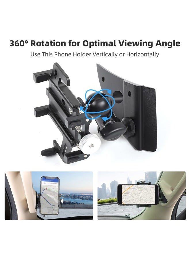 JeCar Phone Holder for Dodge Ram 1500 2018 2019 2020 2021 2022 2023 2024 2025 A-Pillar Phone Mount Accessories (Aluminum Alloy) - Image 5
