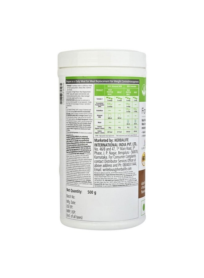 Herbalife Formula 1 Nutrition Shake Mix Chocolate Flavour 500 g - Image 4