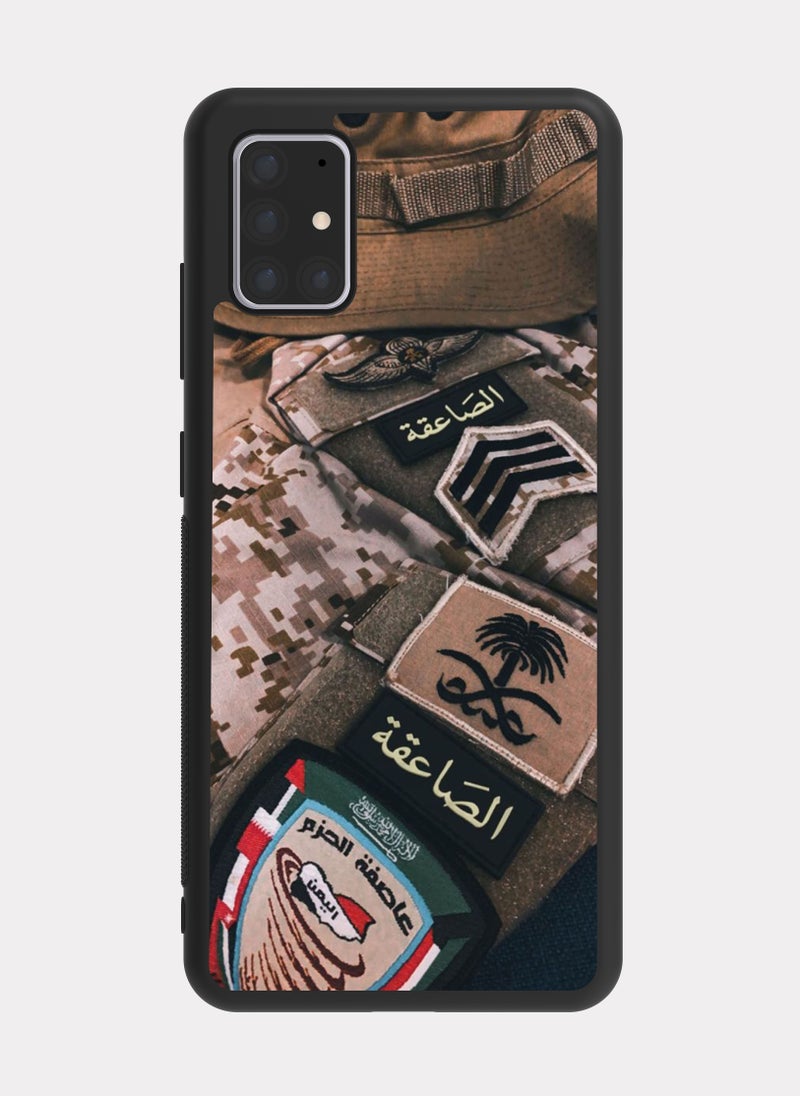 PXLAAT Samsung Galaxy A71 case cover Saudi Soldier Uniform - Image 1