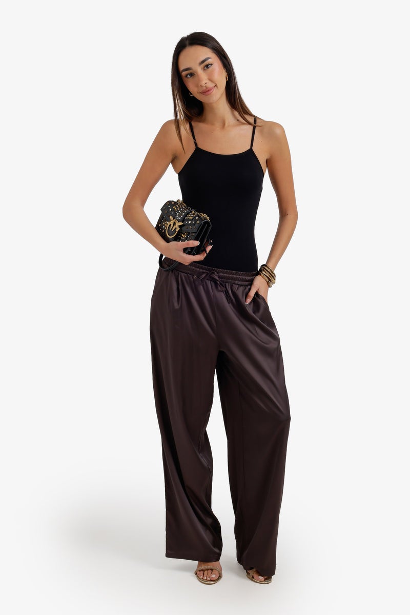 Carina Wide-Leg Satin Pants - Image 5