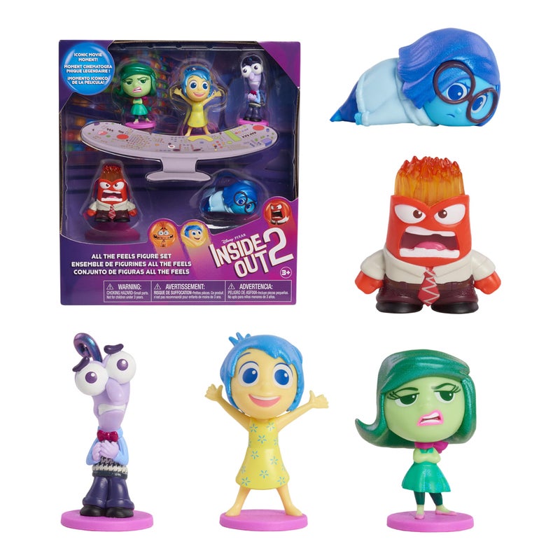 Just Play Disney and Pixar Inside Out 2 All the Feels Figure Set, Kids Toys for Ages 3 Up by Just Play - Image 1