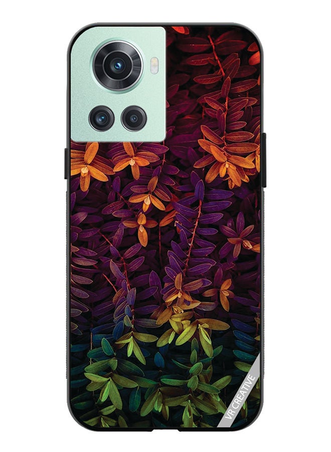 VR CREATIVE Protective Case Cover For OnePlus 10R Leaves Design Multicolour - Image 1