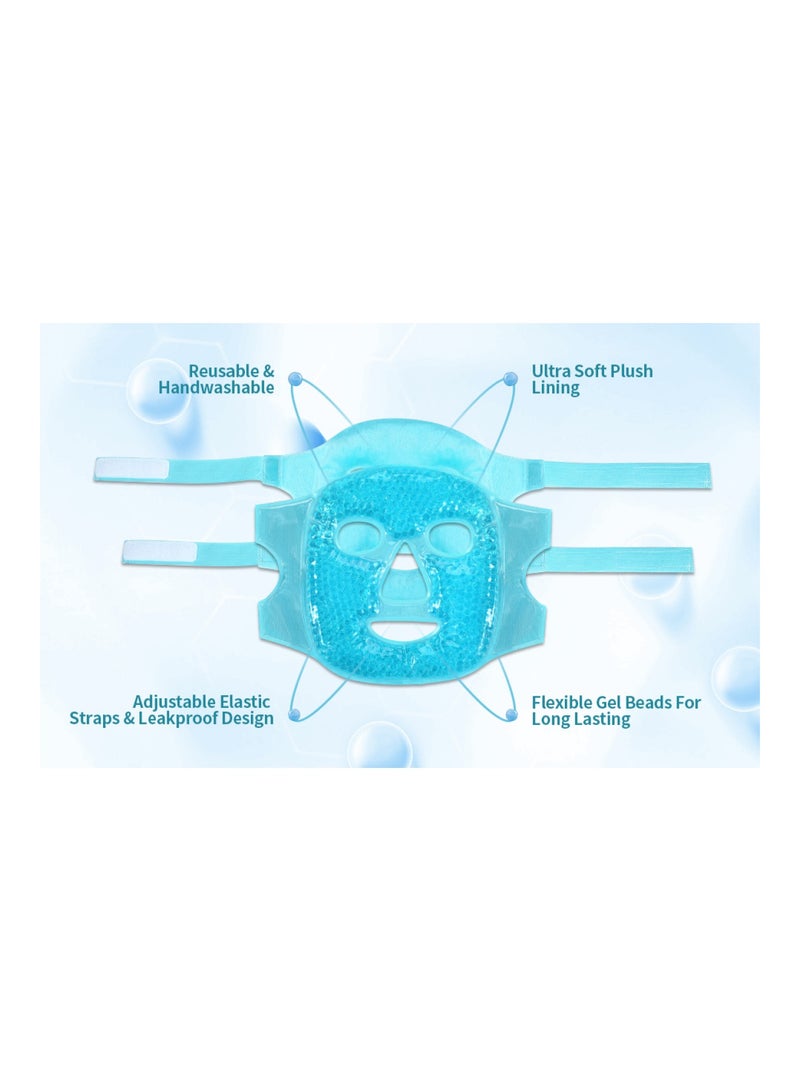 ORiTi غطاء عيون جمالي حزمة ثلجية غطاء ماسك بطانة ناعمة كمادات باردة جل للعيون والوجه - Image 3