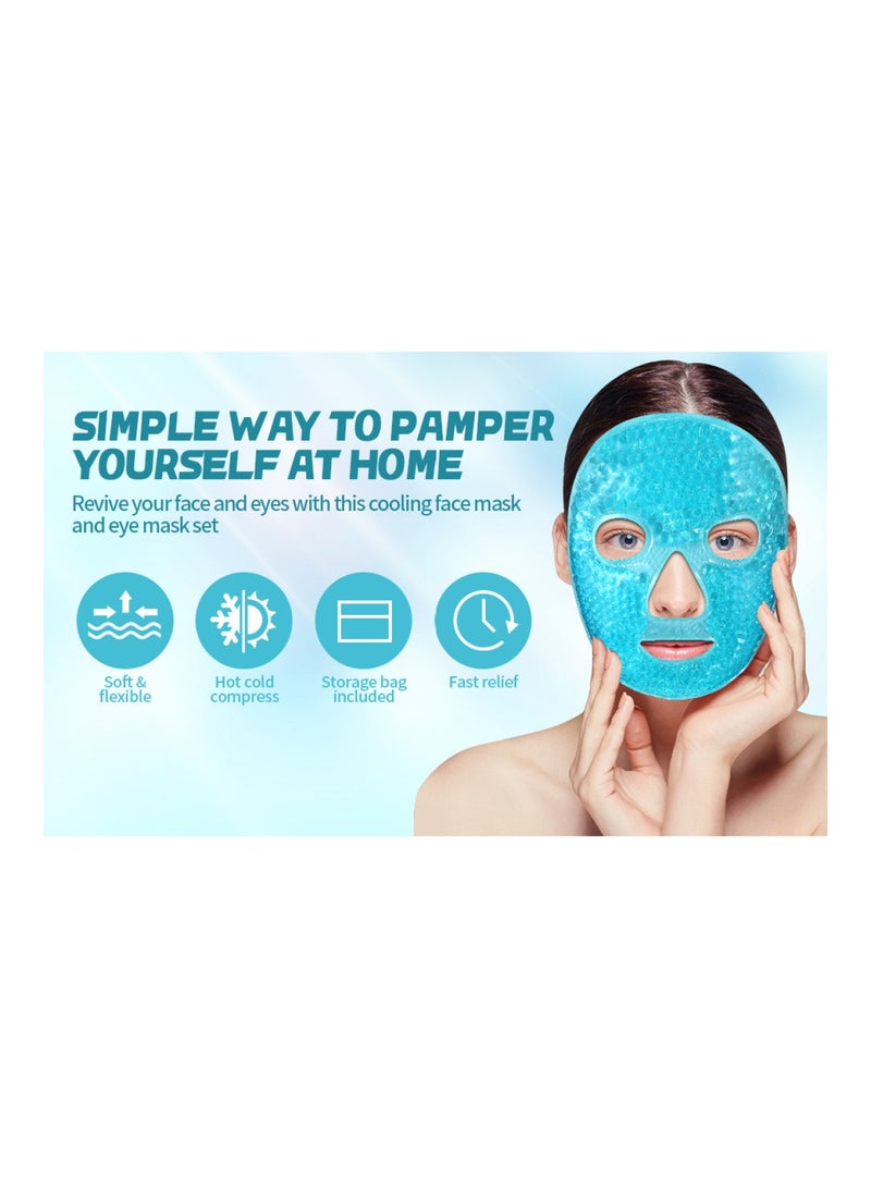 ORiTi غطاء عيون جمالي حزمة ثلجية غطاء ماسك بطانة ناعمة كمادات باردة جل للعيون والوجه - Image 2