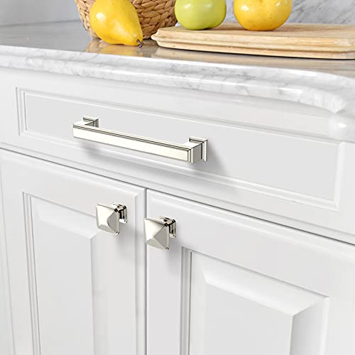 Amerdeco 25 Pack 1-1/4inch Shiny Brushed Satin Nickel Cupboard Drawer Knobs Kitchen Cabinet Knobs Single Hole Cabinet Handles K0003BSN - Image 5