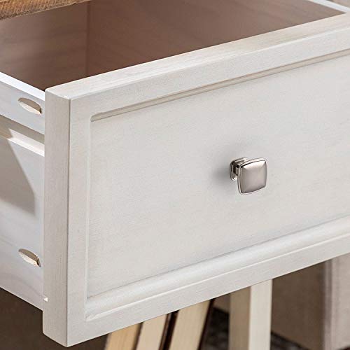 Amerdeco 25 Pack 1-1/4inch Shiny Brushed Satin Nickel Cupboard Drawer Knobs Kitchen Cabinet Knobs Single Hole Cabinet Handles K0003BSN - Image 3