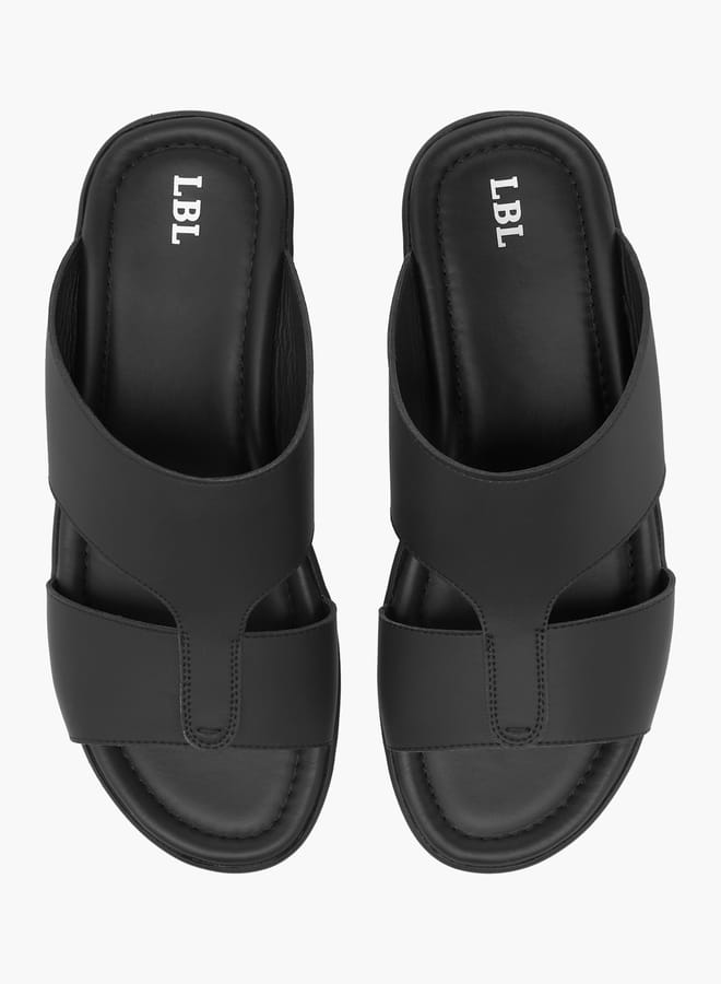 ال بي ال من شو اكسبرس صنادل عربية رجالية سادة سهلة الارتداء - Image 2