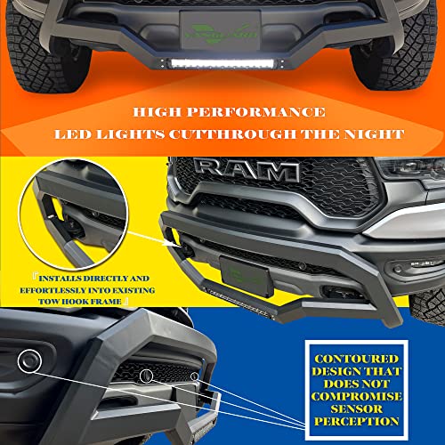 VANGUARD حاجز بُل من سلسلة فكوند بلاك أوبتيموس مع إضاءة LED | متوافق مع رام 1500 من 2019-2025 يشمل TRX - Image 5