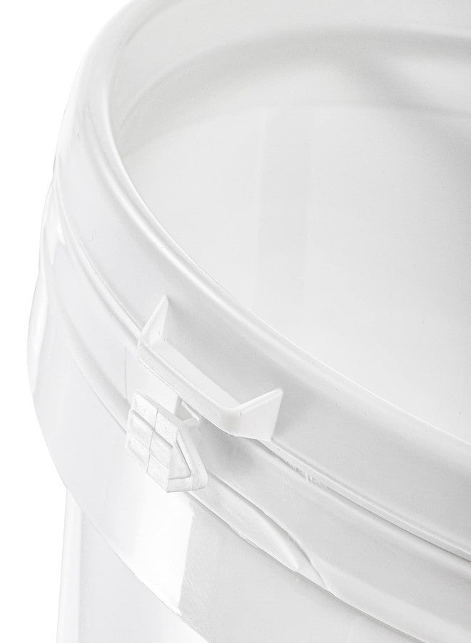 Bekith 8 Pack 80oz Plastic Ice Cream Tub with Lid, Small Bucket with Handle, Food Grade Freezer Food Storage Containers, White - Image 3
