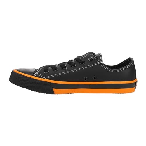 HARLEY DAVIDSON Harley-Davidson Men's Roarke, Blk/Orange Vulcanized Lowcut, 7.5 - Image 4