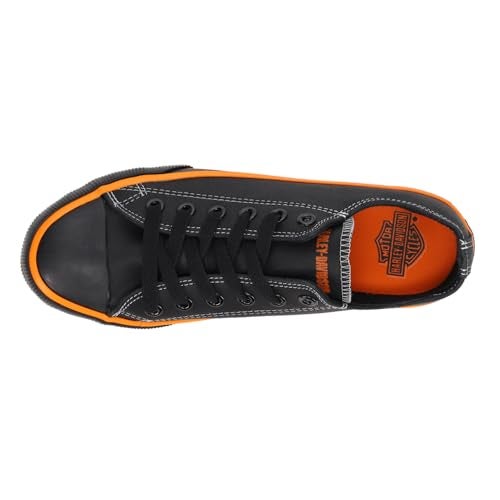 HARLEY DAVIDSON Harley-Davidson Men's Roarke, Blk/Orange Vulcanized Lowcut, 7.5 - Image 5