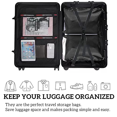 FEICHANGHAO 7 Pack Dust Bags for Handbags Storage Silk Cloth Bag With Drawstring Large Storage Pouch for Handbag Purse Shoes Boots (Black, 23.6 × 19.6 in) - Image 5