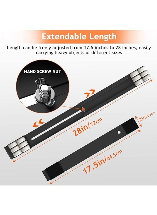 Executive LLC Refrigerator Stand Carrier with Wheels Bottom → Also Expands and Narrows to Prevent Shift Brake GR-D Stand 2 Piece Metal(Black) - Image 3