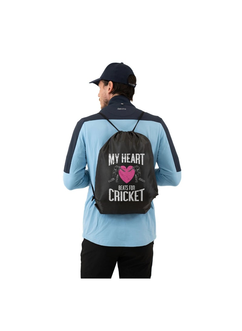 برينت شوب فور مي حزمة من 3 حقائب برباط بتصميم الكريكيت - حقيبة ظهر رياضية متينة للبالغين، رائعة للصالة الرياضية والسفر والاستخدام اليومي، خفيفة الوزن مع طباعة الكريكيت للاستخدام اليومي - Image 5