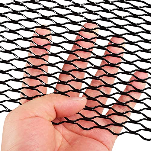 AggAuto شبكة مشبك السيارة AggAuto 47x16 بوصة لسيارات البيك أب مع سبويلر ومخرج هواء من الألمنيوم - Image 3