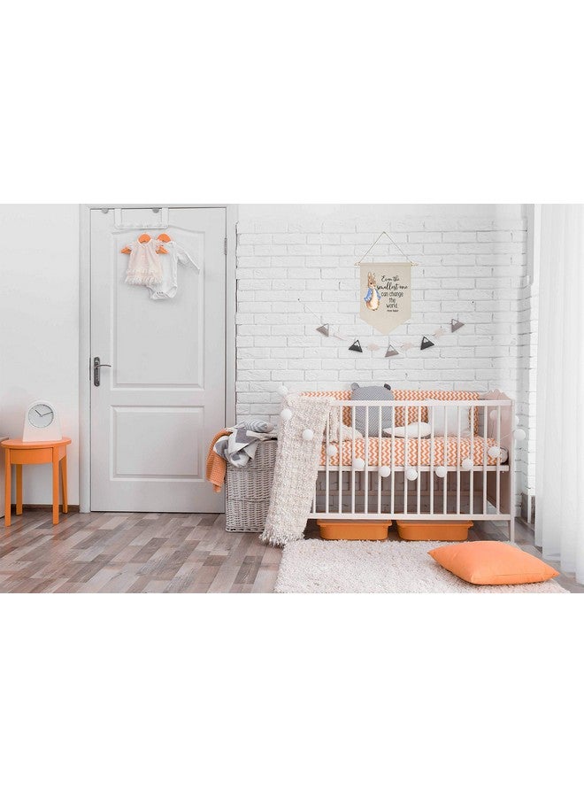 Topthink Even the Smallest One Can Change the World -Canvas Hanging Flag Banner Wall Sign Decor Gift for Baby Kids Girl Boy Nursery Teen Room Front Door - Image 4