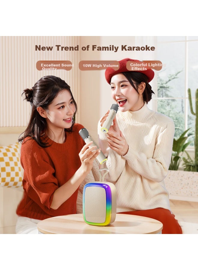 The Good Shepherd Good Shepherd K Song Microphone Speaker Integrated With Sound Card Home Ktv Set Wireless Bluetooth Speaker Singing Artifact Integrated Children's Entertainment Karaoke Outdoor Home Use - Image 1