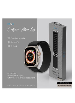 Pawa California Alpine Loop Watch Strap Ultra/Series 8 49/45/44/42MM-Black - pzsku/ZDF1D5E5B65AB7A19EF59Z/45/_/1702911221/a69127aa-3c52-4b6e-a41e-61288475fde6