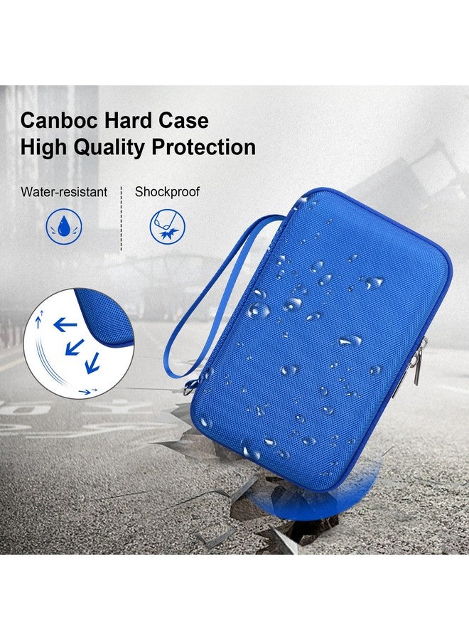 Canboc Canboc Carrying Travel Case Compatible with GiiKER Super Slide Puzzle Games, Brain Teaser Puzzle Organizer Storage Bag, Mesh Pocket fit Magnetic Sliding Tiles and Batteries, Blue (Case Only)  - Image 4