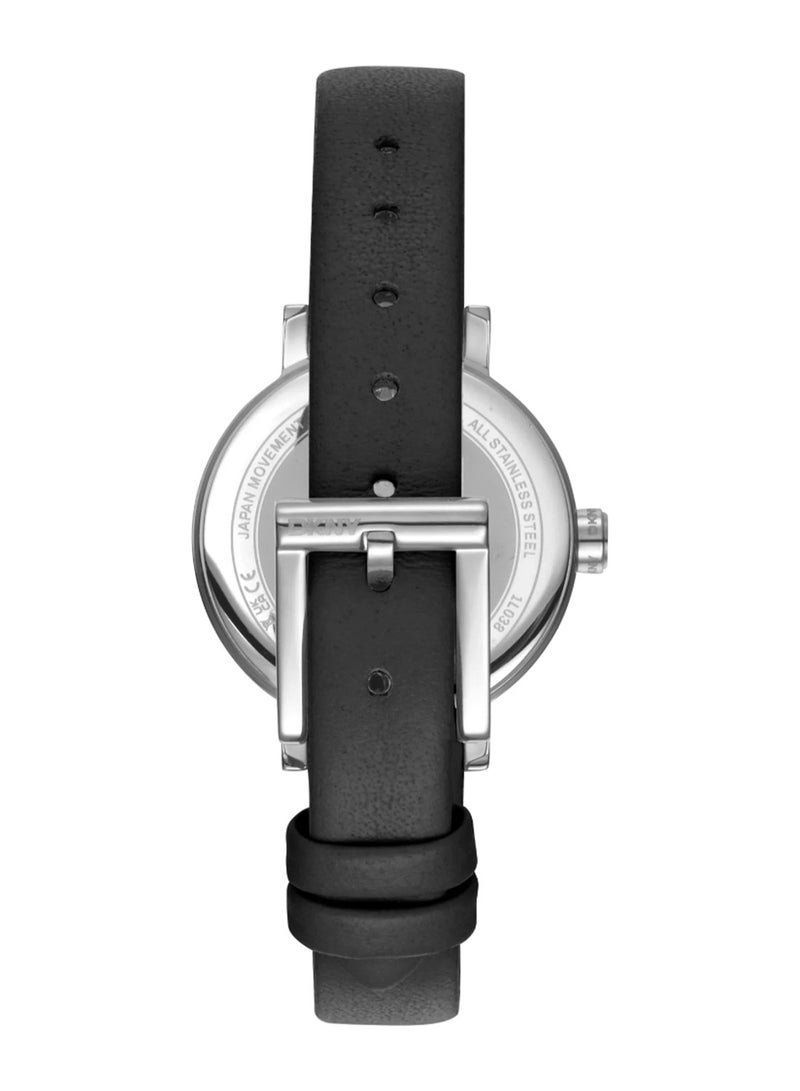 DKNY سوهو غليتز Dk1L038L0015 - ساعة كوارتز جلدية نسائية 3 عقارب - Image 3