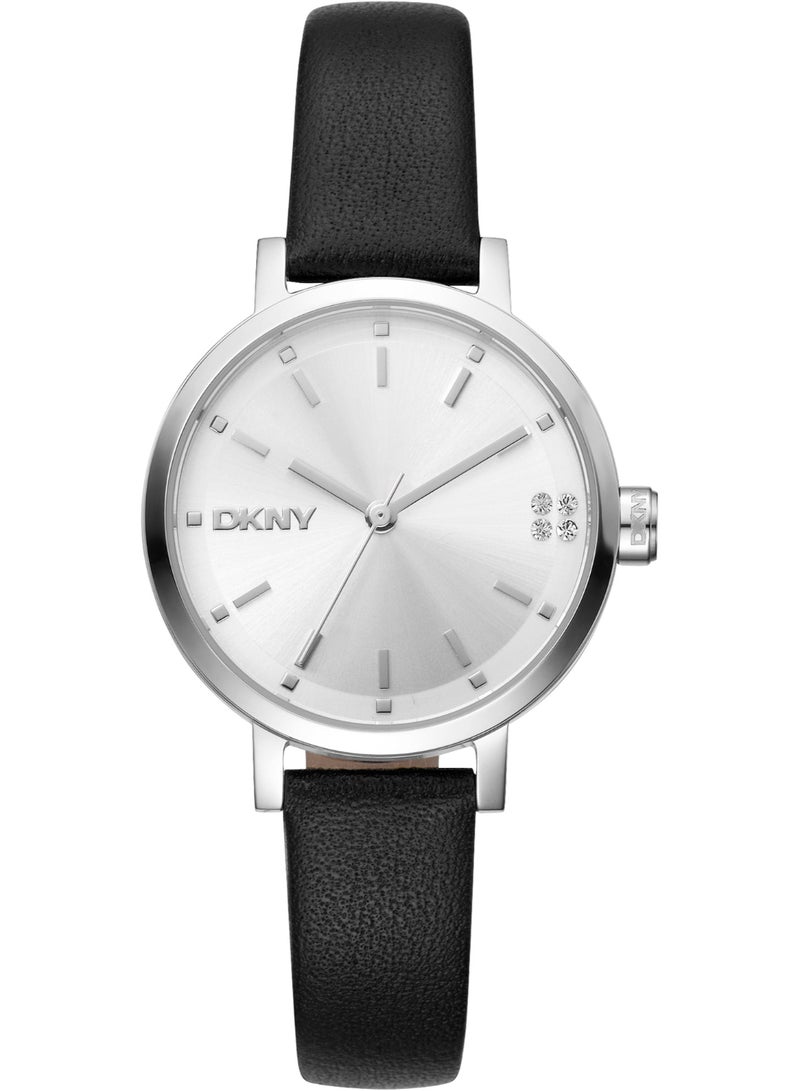 DKNY سوهو غليتز Dk1L038L0015 - ساعة كوارتز جلدية نسائية 3 عقارب - Image 1