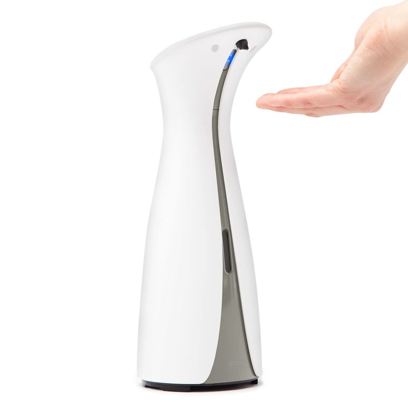 Umbra Otto Automatic Soap Dispenser Touchless, Hands Free Pump for Kitchen or Bathroom, 8.5 Fl Oz, White - Image 1