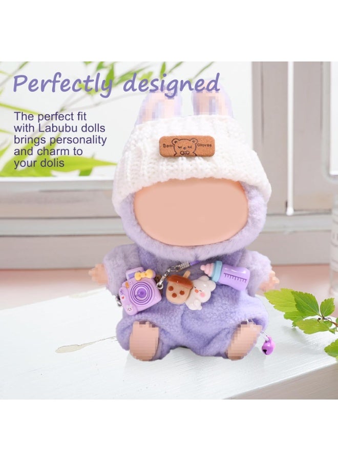 JOGAMS Clothes for Labubu Doll Labubu Plush Pullover Clothing Doll Clothes for Labubu Clothes for 17 cm Labubu Doll and Other Dolls  - Image 5