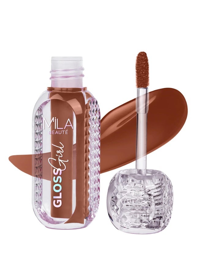ميلا بيوتي ملمع الشفاه "غلوس غيرل" (Gloss Girl) من ميلا بوتيه (Mila Beauté) | غني بزبدة بذور المانجو وحمض الهيالورونيك | تركيبة خفيفة الوزن وغير لزجة | يمنح الشفاه مظهراً أكثر امتلاءً وترطيباً إضافياً | لمسة نهائية شديدة اللمعان - (درجة: Not Today، سعة 2.8 مل) - Image 1