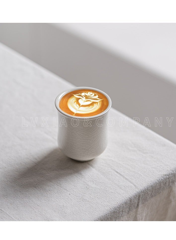 Chinese Traditional White Porcelain Cup, Ice Crackle Tea Cup, Coffee Cup, Coffee Smelling Mug,Gift Ideas & Chinese Traditional White Porcelain Cup, Ice Crackle Tea Cup, Coffee Cup, Coffee Smelling Mug,Gift Ideas Bundle - Image 3