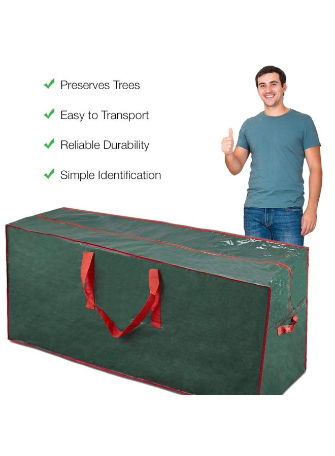 Propik  Christmas Tree Storage Bag Fits Up to 7.5 ft. Disassembled Tree 45 x 15 x 20 Holiday Artificial Tree Storage Case Perfect Storage Container with Sleek Zipper and Handles Green - Image 4