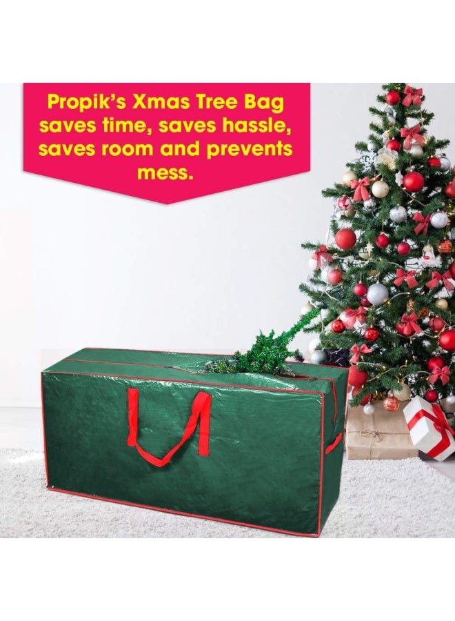 Propik  Christmas Tree Storage Bag Fits Up to 7.5 ft. Disassembled Tree 45 x 15 x 20 Holiday Artificial Tree Storage Case Perfect Storage Container with Sleek Zipper and Handles Green - Image 5
