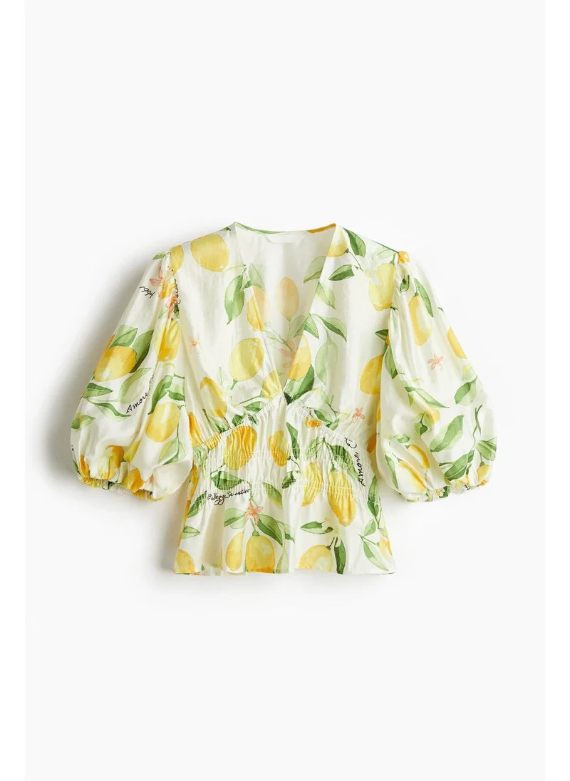اتش اند ام V-neck blouse