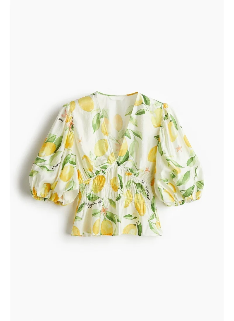 اتش اند ام V-neck blouse